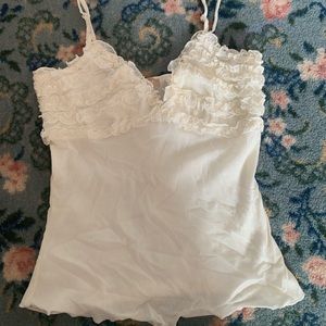 Mesh Ruffled Camisole